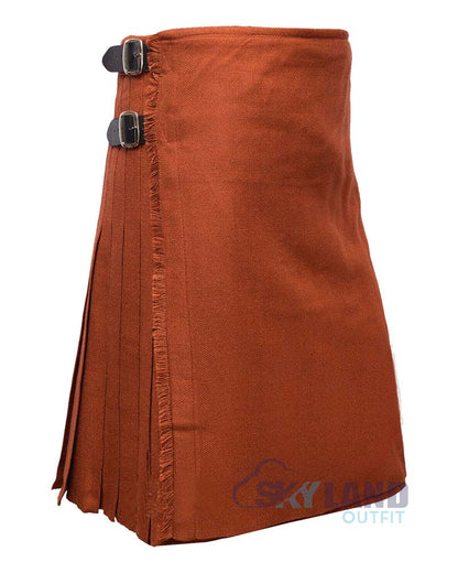 Saffron Tartan 8 Yard Kilt for Men Traditional Scottish Kilt image 0