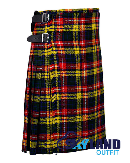Buchanan 8 Yard Kilt for Men Traditional Scottish Tartan Kilt image 1