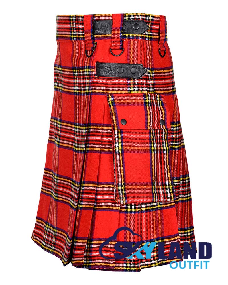 Royal Stewart Tartan Kilt Modern Utility Kilts image 2