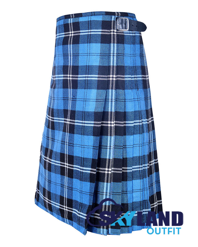 Ramsey Blue Hunting Tartan 8 Yard Kilt Traditional Scottish Kilt image 2