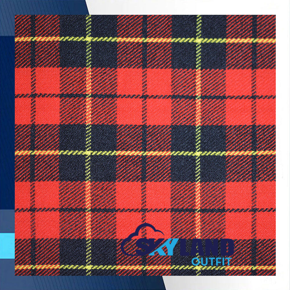Wallace Tartan Homespun Wool Blend Fabric By the Yard image 0