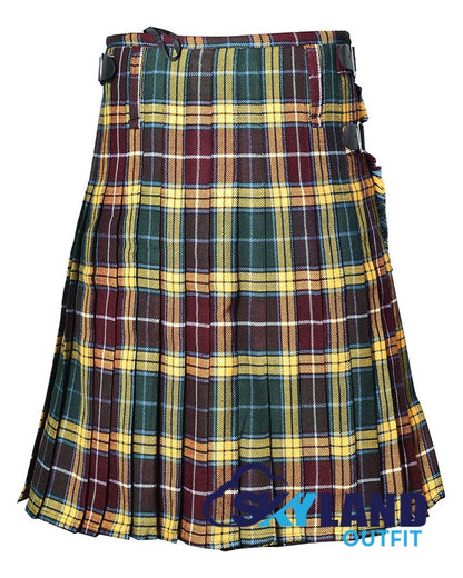 Buchanan Muted Tartan 8 Yard Kilt Traditional Scottish Tartan Kilt image 3