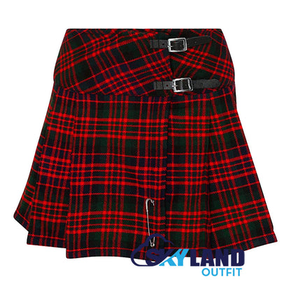 MacDonald Tartan Mini Billie Kilt Girls Modern Kilt Skirt image 0