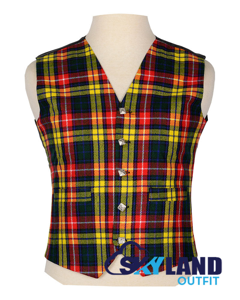 Buchanan Tartan Waistcoat - 5 Buttons Argyle Vest Made to Order image 0