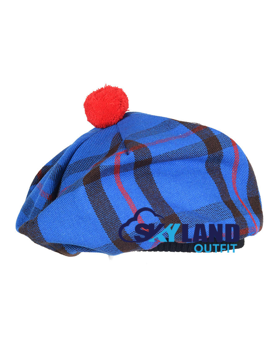Elliot Modern Tartan Tam o' Shanter Scottish Flat Bonnet image 1