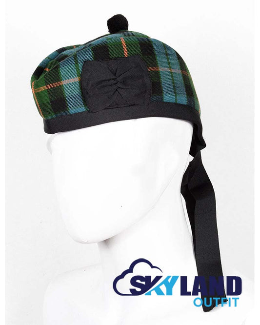 Gunn Ancient Tartan Glengarry Hat Traditional Scottish Cap image 0