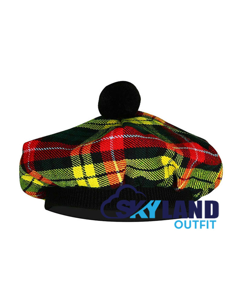 Buchanan Tartan Tam o' Shanter Traditional Scottish Bonnet image 1