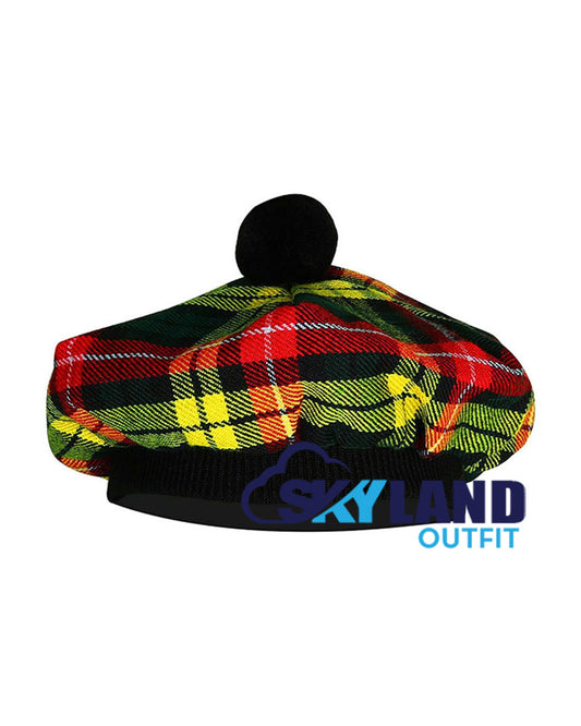 Buchanan Tartan Tam o' Shanter Traditional Scottish Bonnet image 1
