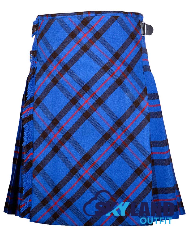 Elliot Modern Tartan Kilt Traditional 8-Yard Kilt with Bias Cut image 0
