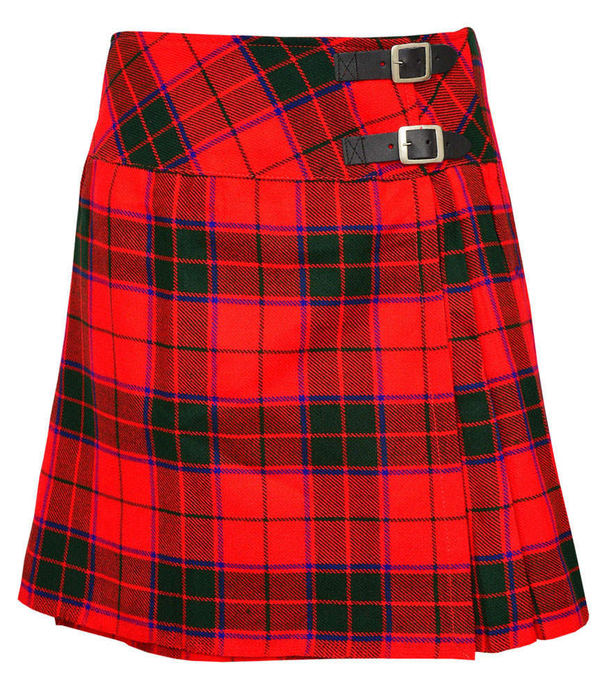 Scottish Rose Tartan Mini Billie Kilt Girls Modern Kilt Skirt image 0