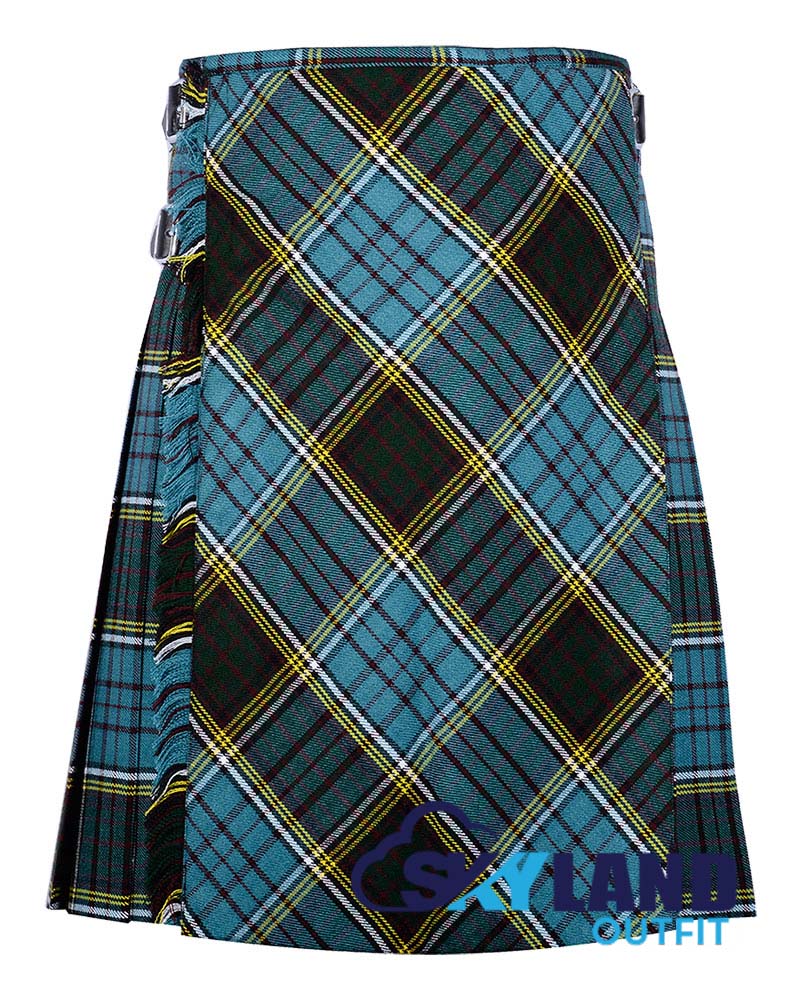Anderson Tartan Kilt Traditional 8-Yard Scottish Kilt with Bias Cut image 0