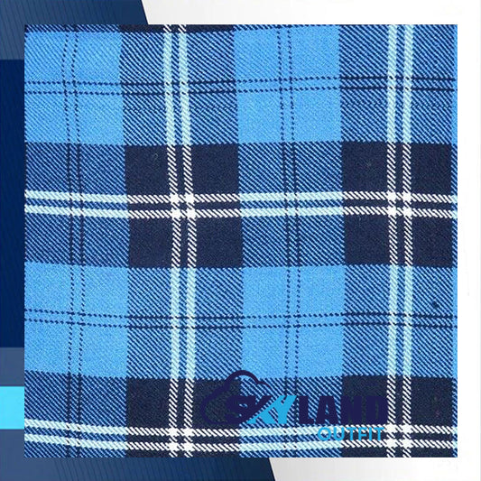 Ramsey Blue Hunting Tartan Homespun Fabric By the Yard image 0