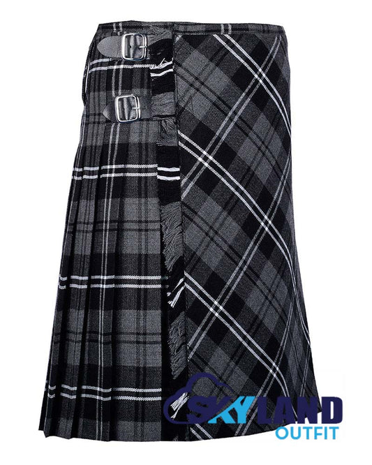 Granite Tartan Kilt Traditional 8-Yard Scottish Kilt with Bias Cut image 1