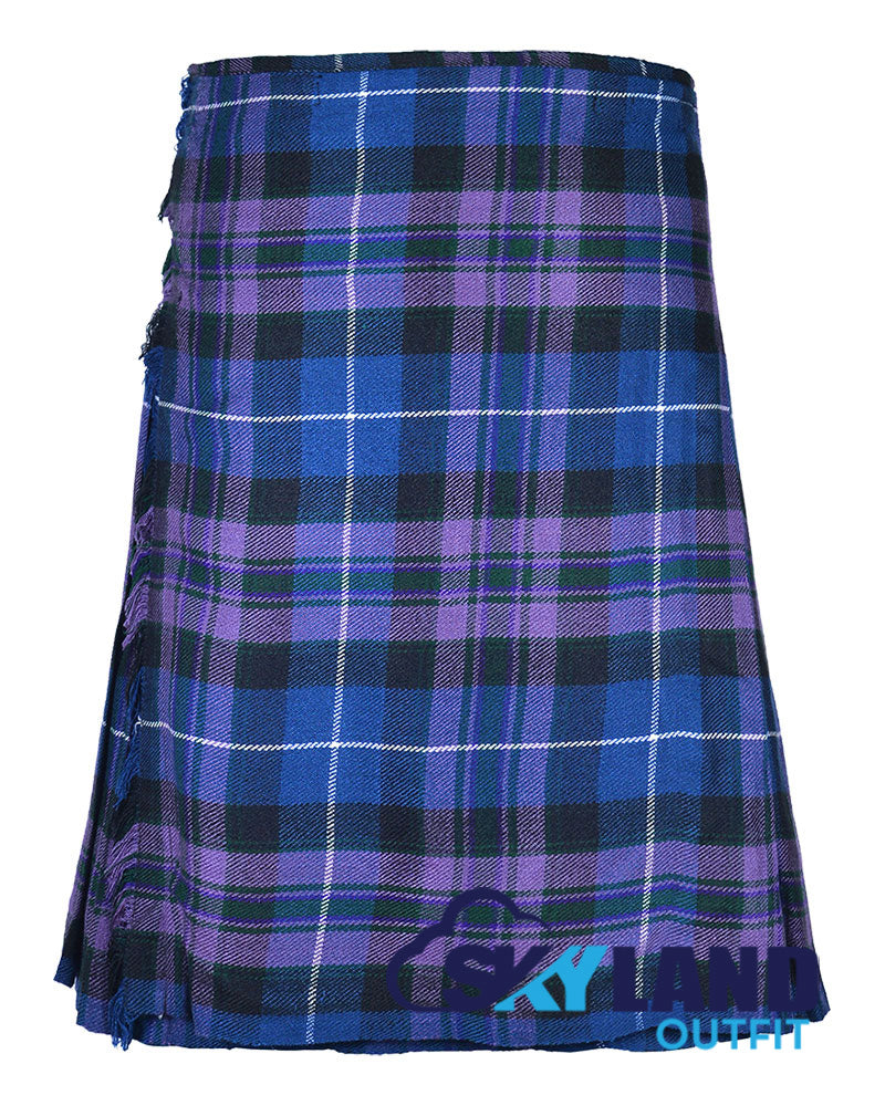 Pride of Scotland Tartan 8 Yard Kilt for Men Traditional Scottish Kilt image 0