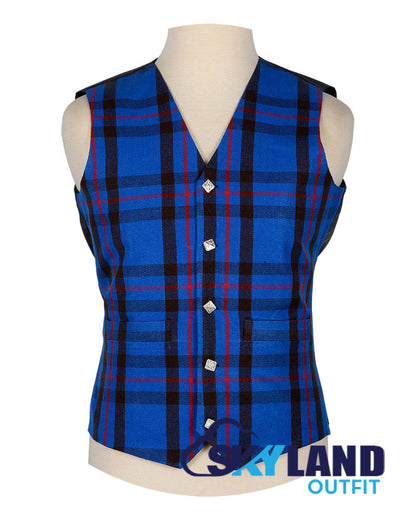 Elliot Tartan Waistcoat - 5 Buttons Argyle Vest Made to Order image 0