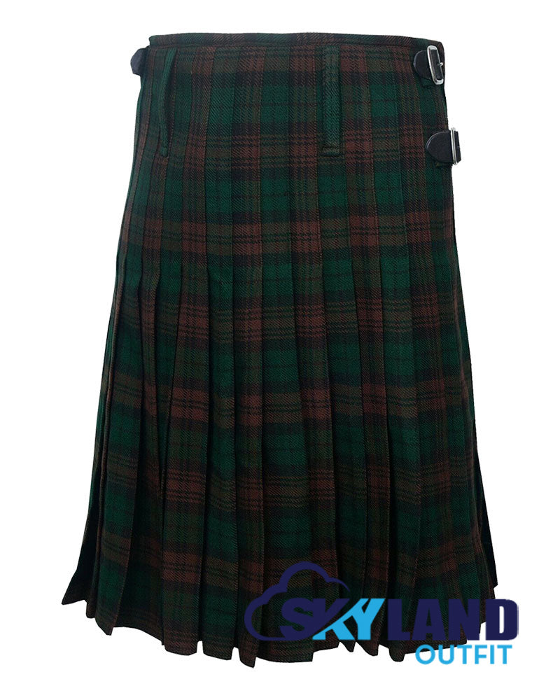 Brown Watch 8 Yard Kilt for Men Traditional Scottish Tartan Kilt image 1