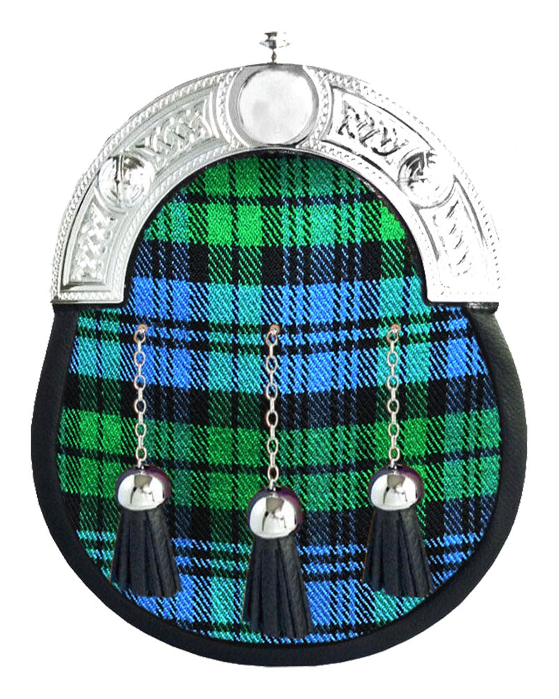 Campbell Ancient Tartan Sporran Full Dress Leather Sporran image 0