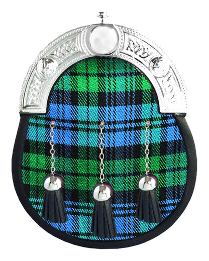 Campbell Ancient Tartan Sporran Full Dress Leather Sporran image 0