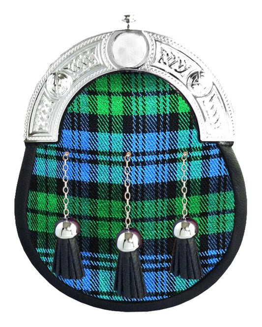 Campbell Ancient Tartan Sporran Full Dress Leather Sporran image 0