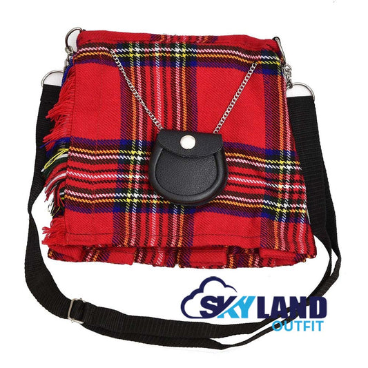 Royal Stewart Tartan Ladies Kilt Shaped Purse, Tote Bag image 0