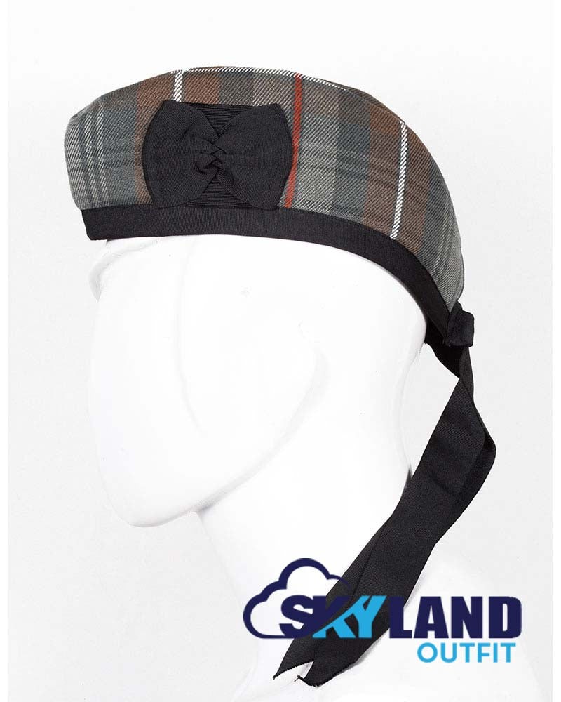Weathered Mackenzie Tartan Glengarry Hat Traditional Cap image 1