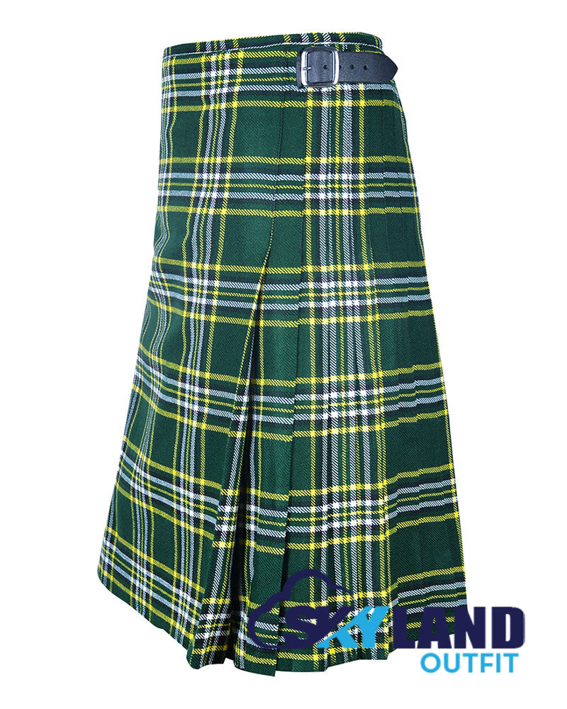 St. Patrick Tartan 8 Yard Kilt for Men Traditional Scottish Kilt image 2