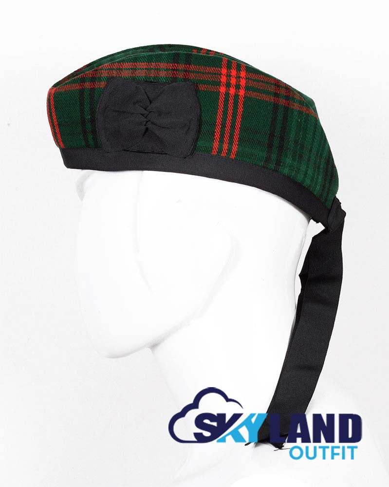 Ross Hunting Tartan Glengarry Hat Traditional Scottish Cap image 1