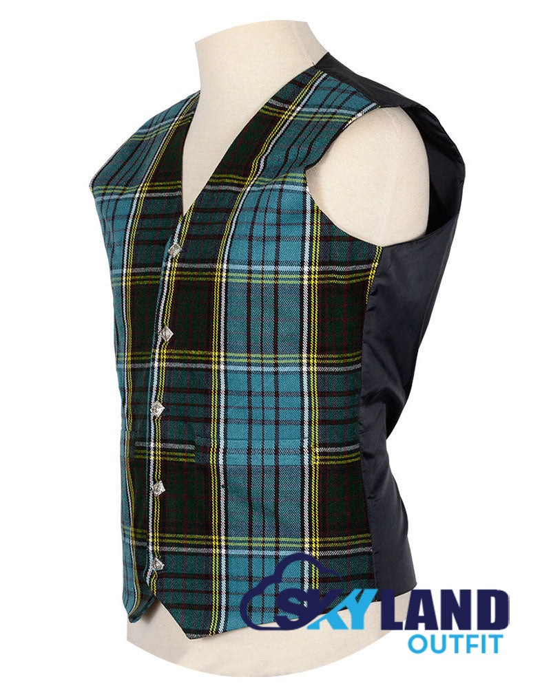 Anderson Tartan Waistcoat – 5 Buttons Argyle Vest Made to Order image 1