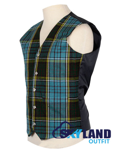 Anderson Tartan Waistcoat – 5 Buttons Argyle Vest Made to Order image 1