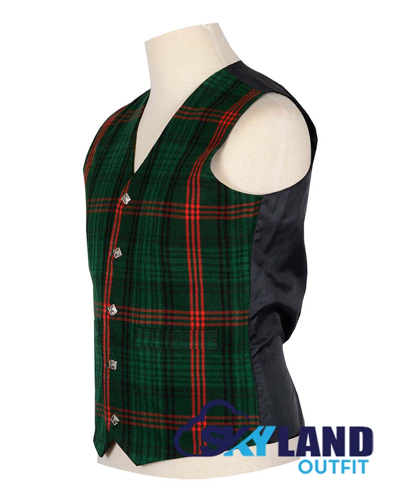 Ross Hunting Modern Tartan Waistcoat - Argyle Vest Made to Order image 1