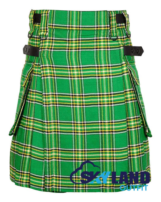 Irish Heritage Tartan Kilt Modern Utility Kilts image 0