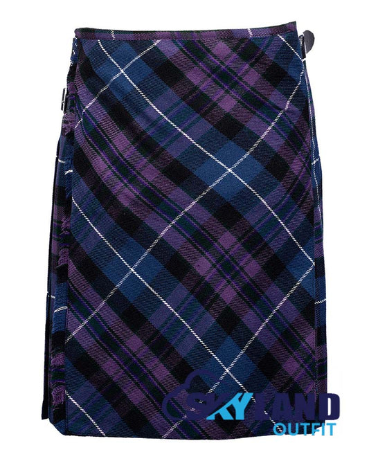 Pride of Scotland Tartan Kilt Traditional 8-Yard Kilt with Bias Cut image 0