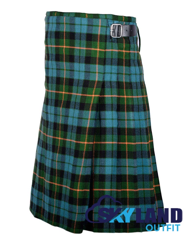 Gunn Ancient Tartan 8 Yard Kilt for Men Traditional Scottish Kilt image 2