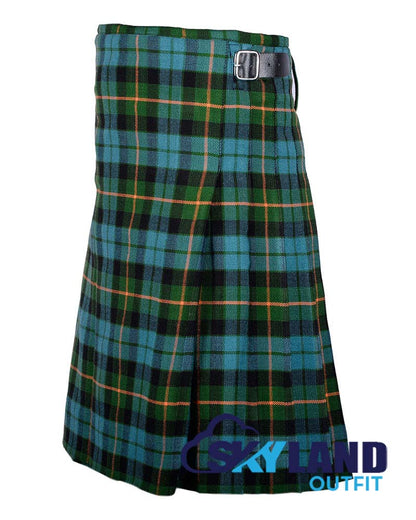 Gunn Ancient Tartan 8 Yard Kilt for Men Traditional Scottish Kilt image 2