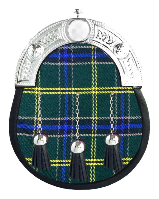 US Army Tartan Sporran Military Full Dress Leather Sporran image 0