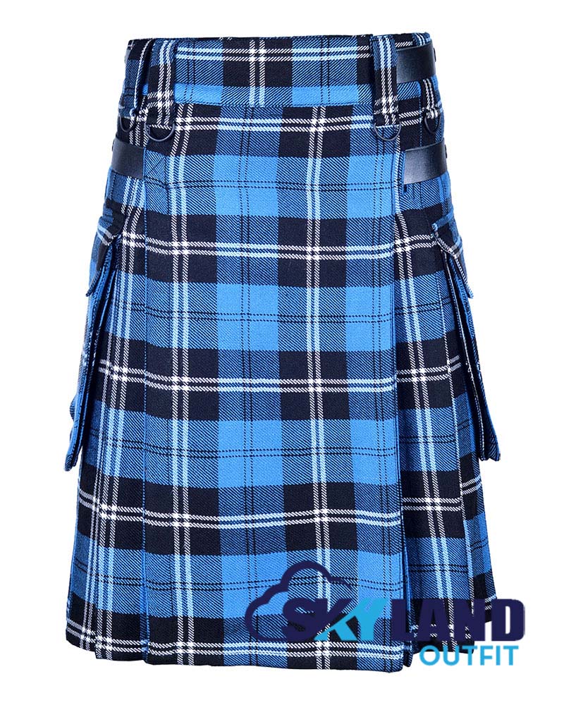 Ramsey Blue Hunting Tartan Kilt Modern Utility Kilts image 0