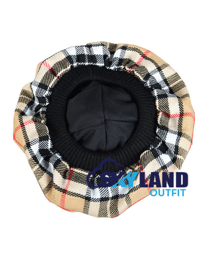 Campbell Thompson Tartan Tam o' Shanter Scottish Flat Bonnet image 3