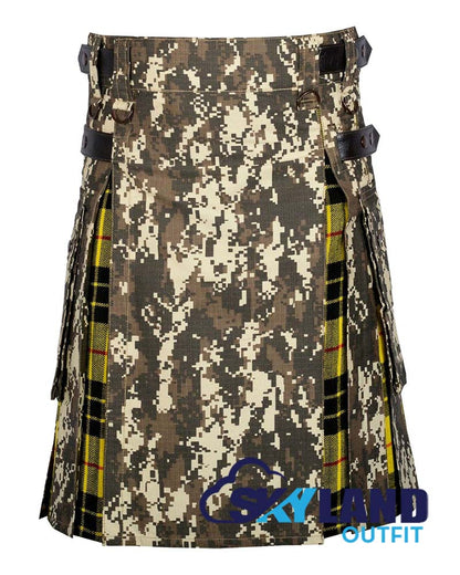 Hybrid Utility Kilts – Digital Camouflage & MacLeod of Lewis Kilt image 0