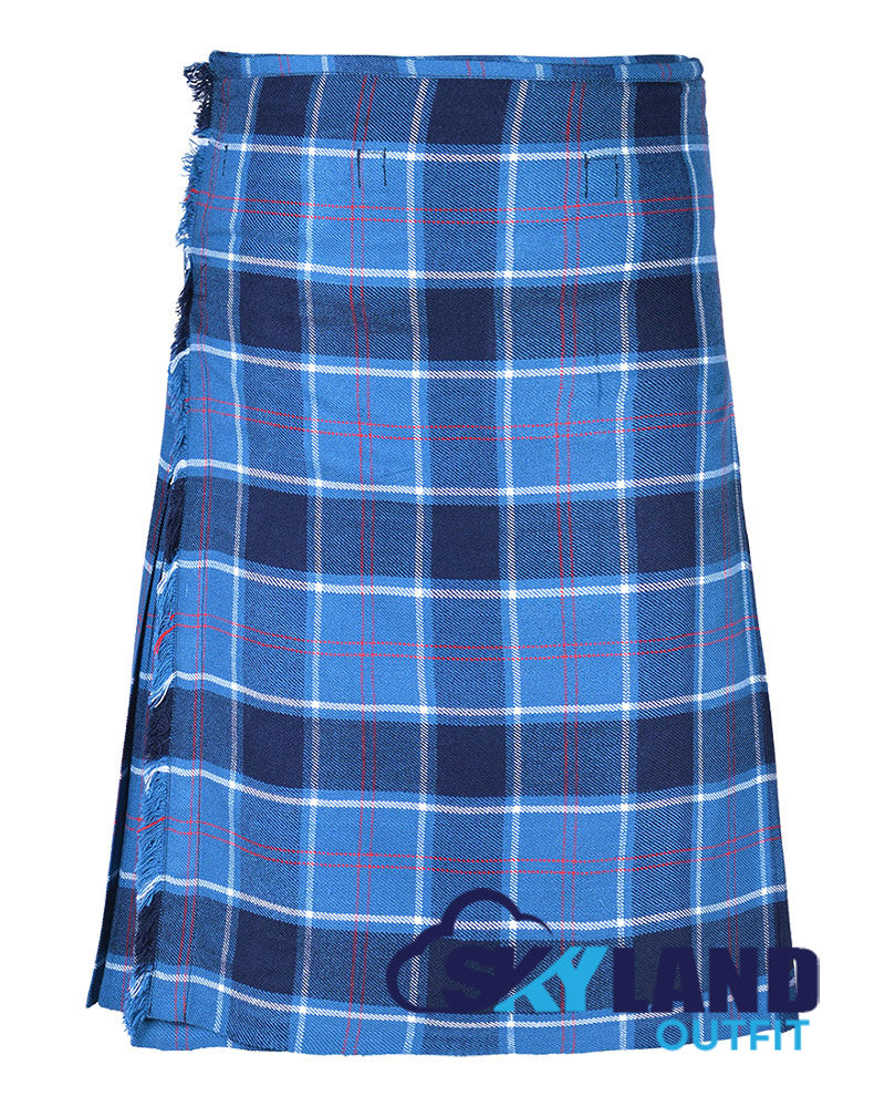 US Navy Tartan 8 Yard Kilt for Men Traditional Scottish Kilt image 0