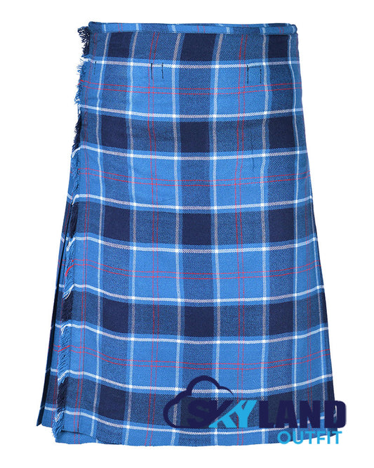 US Navy Tartan 8 Yard Kilt for Men Traditional Scottish Kilt image 0
