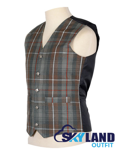 Mackenzie Weathered Tartan Waistcoat Argyle Vest Made to Order image 1