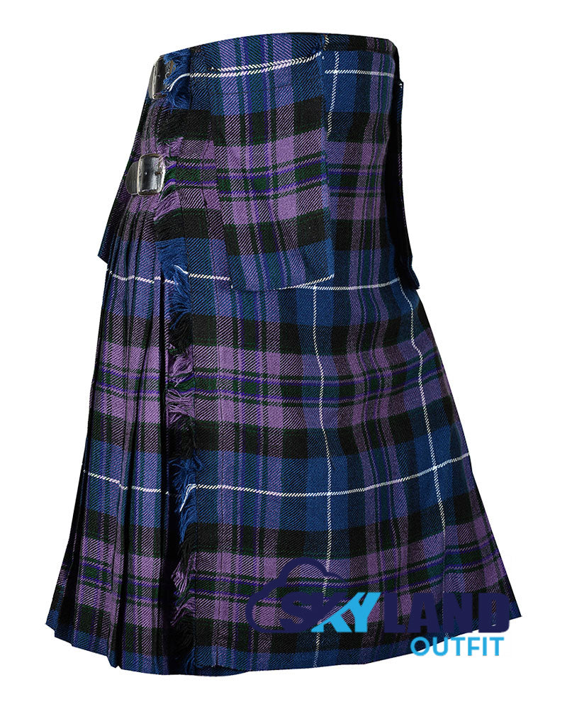Pride of Scotland Tartan 8-Yard Kilt with Detachable Pockets image 0