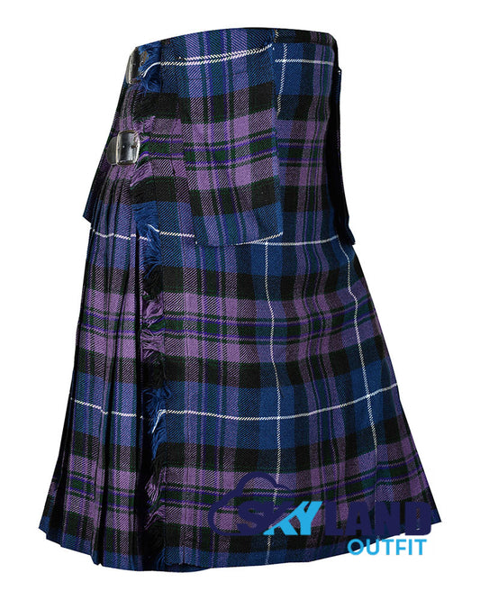 Pride of Scotland Tartan 8-Yard Kilt with Detachable Pockets image 0