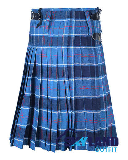 US Navy Tartan 8 Yard Kilt for Men Traditional Scottish Kilt image 3