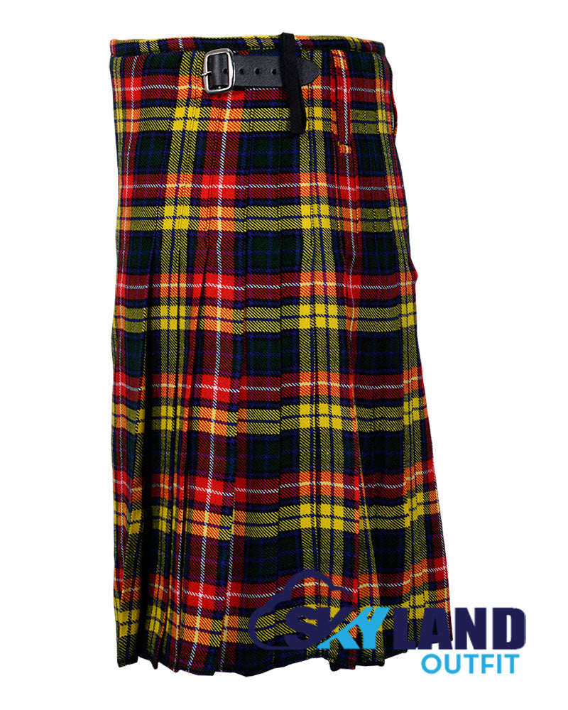 Buchanan 8 Yard Kilt for Men Traditional Scottish Tartan Kilt image 2