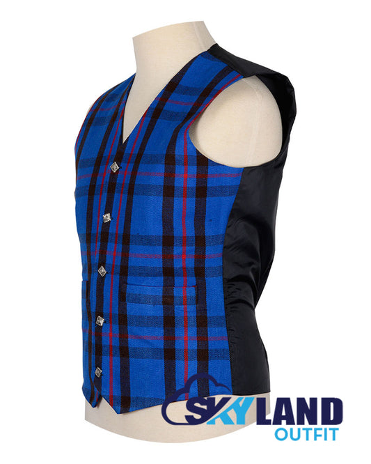 Elliot Tartan Waistcoat - 5 Buttons Argyle Vest Made to Order image 1