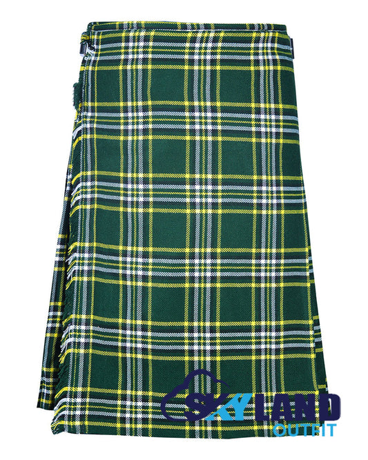 St. Patrick Tartan 8 Yard Kilt for Men Traditional Scottish Kilt image 0