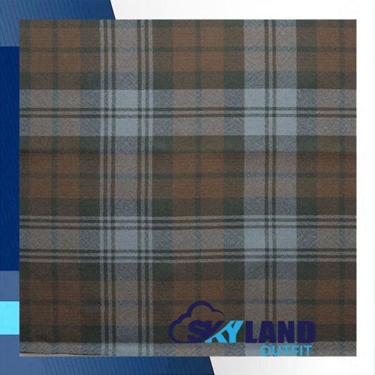 Black Watch Weathered Tartan Fabric By the Yard
