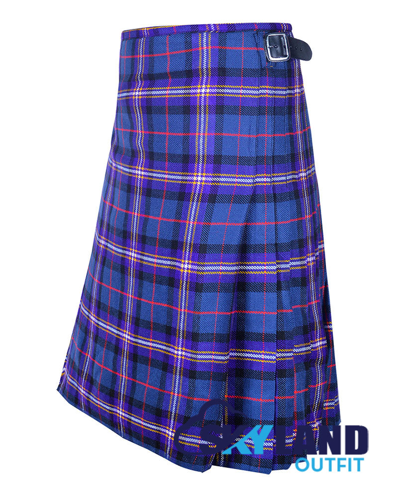 Masonic Tartan 8 Yard Kilt for Men Traditional Scottish Kilt image 2