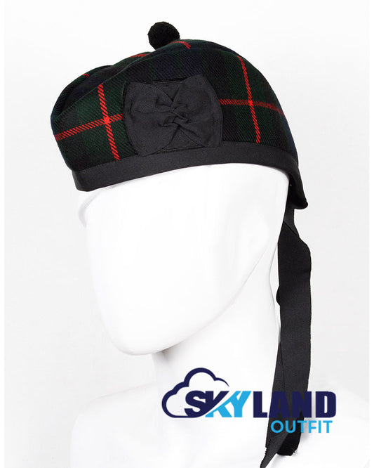 Gunn Tartan Glengarry Hat Traditional Scottish Cap image 0